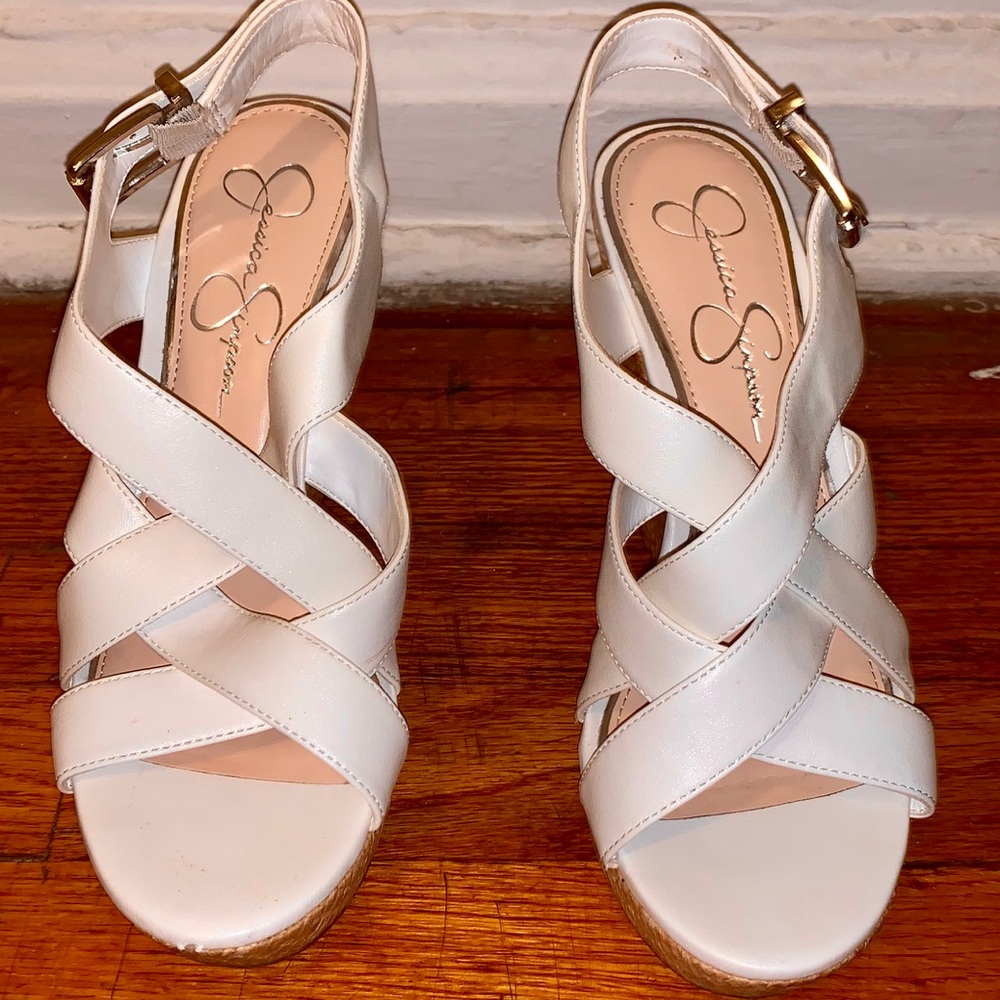 Jessica Simpson Jamallo Wedges - Only worn once!